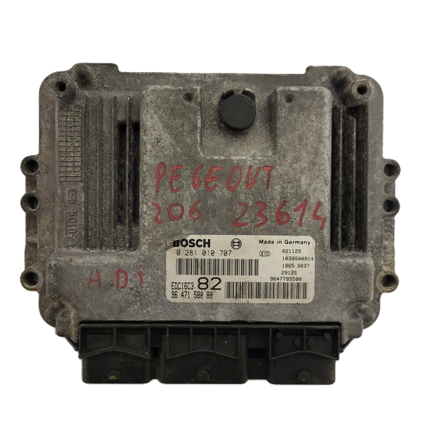 PEUGEOT CITROEN ECU / 0281010707 / EDC16C3 / 9647158080 / BOSCH