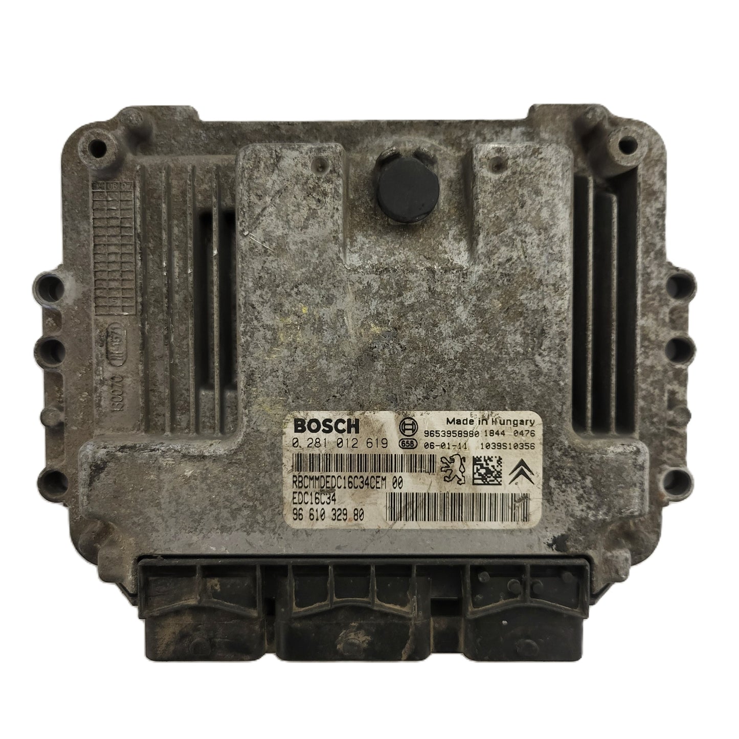 PEUGEOT CITROEN ECU / 0281012619 / 9661032980 / EDC16C34 / BOSCH
