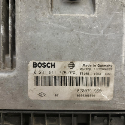 Renault 1.9DCI ECU / 0281011776 / 8200391966 / 8200386508 / BOSCH