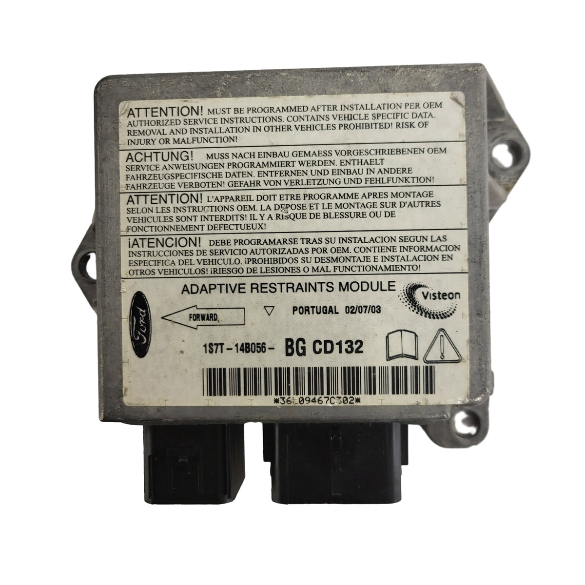 FORD MONDEO MK3 ECU MODULE / 1S7T-14B056-BG / 1S7T14B056BG / CD132 - B18-06 - 1