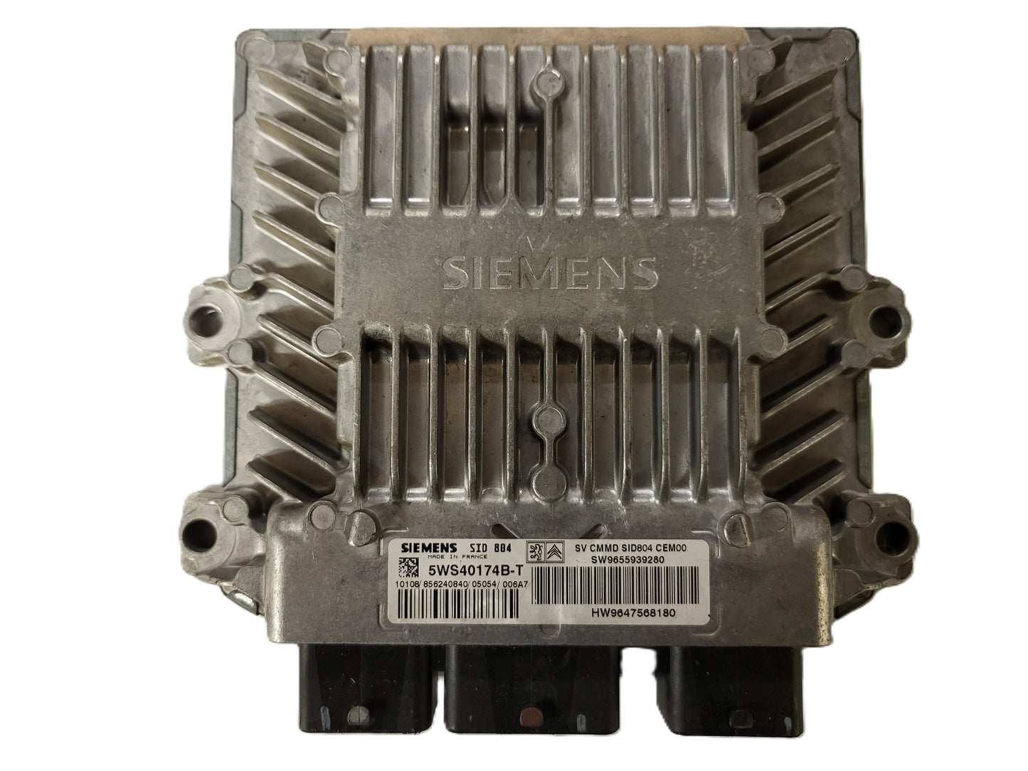 PEUGEOT CITROEN ECU / 5WS40174B-T / SW 9655939280 / HW 9647568180 / SIEMENS