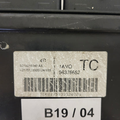 CHEVROLET KALOS ECU / S010016040 A8 / 96376652 / 1AYQ