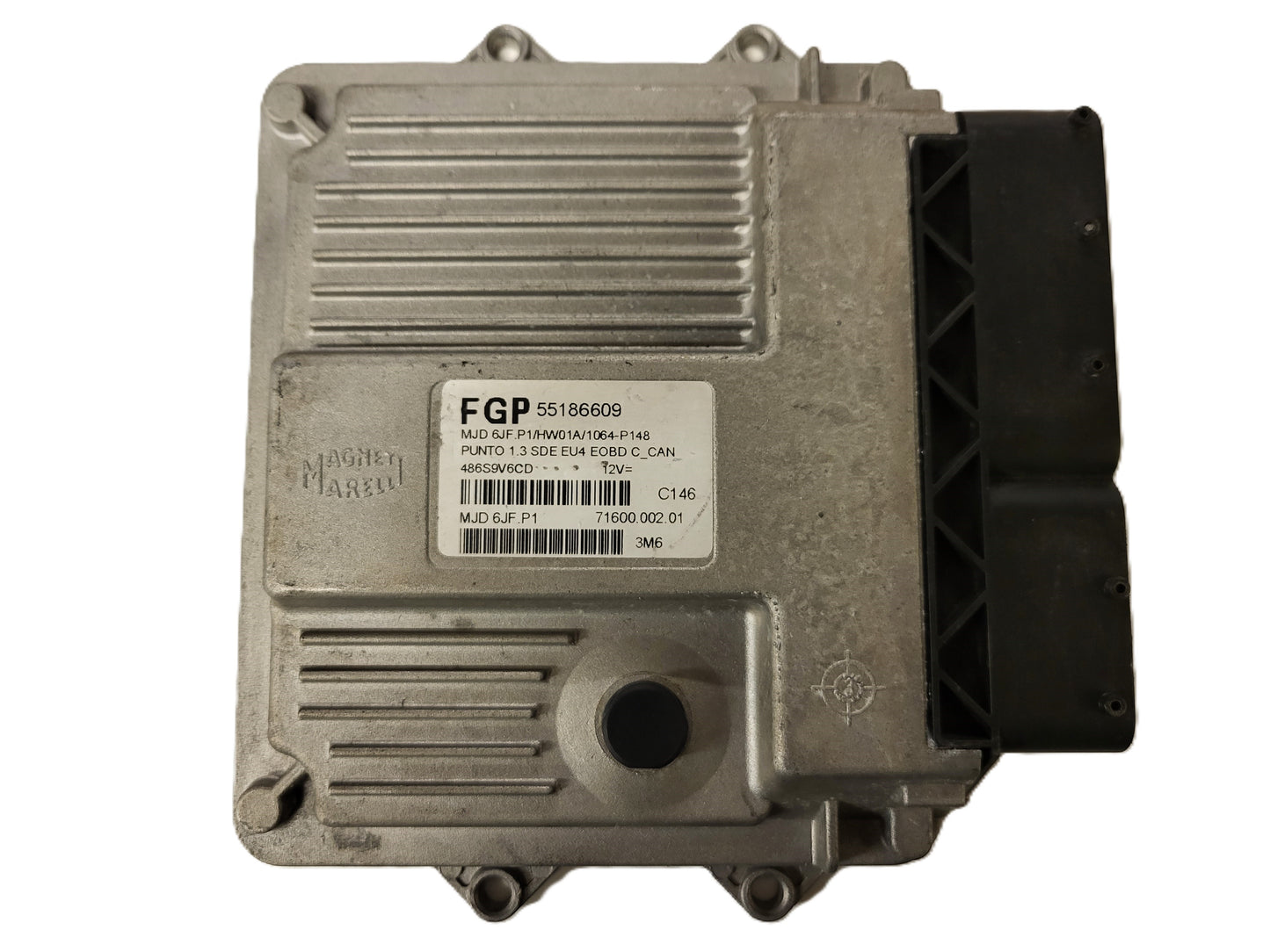 FIAT PUNTO ECU / 55186609 / MJD 6JF.P1 / HW01A / 71600.002.01 / MAGNETI MARELLI