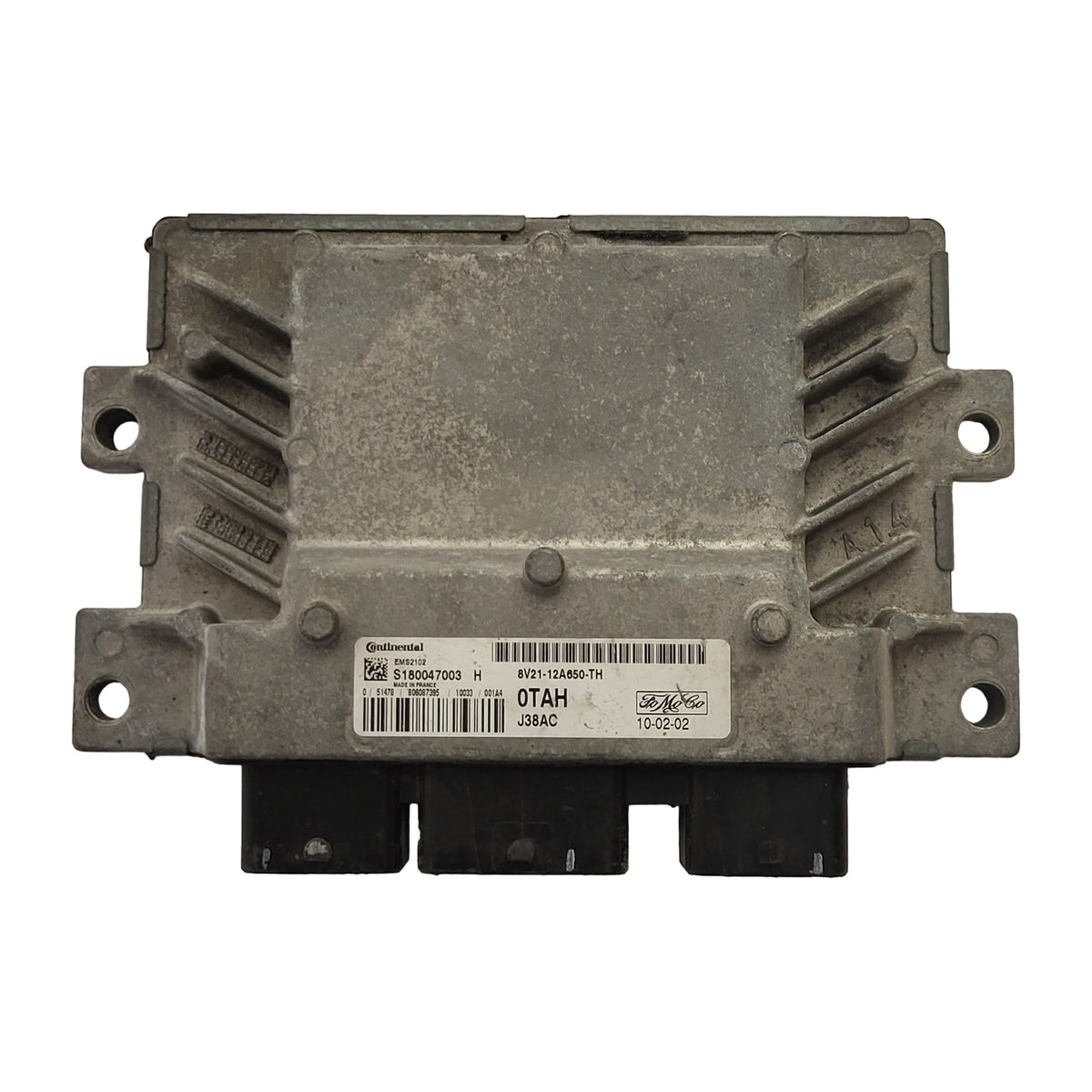 FORD FIESTA ECU / 8V21-12A650-TH / S180047003 H / S180047003H / EMS2102 0TAH - B20-06 - 1