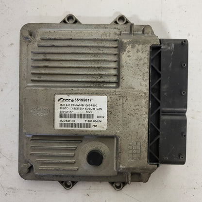 Fiat Punto ECU / MJD 6JF.P3 / 55195817 / HW01B / 71600.004.04 / MAGNETI MARELLI