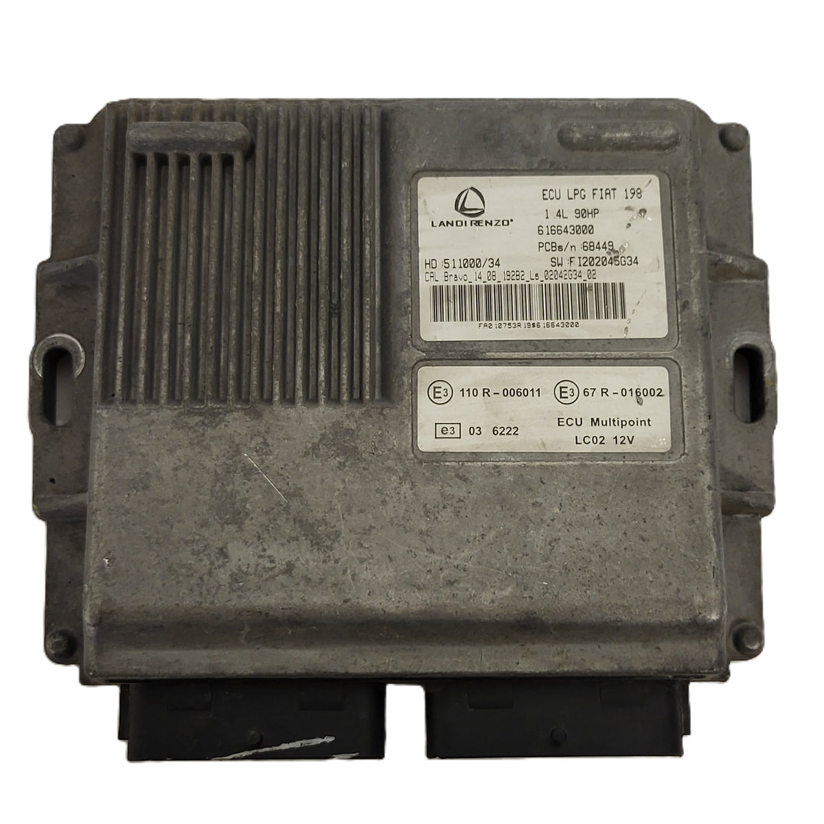 FIAT BRAVO 1.4 90HP LPG ECU / 616643000 / 511000/34 / FI202045G34 / 110R-006011 - B20-12 - 1