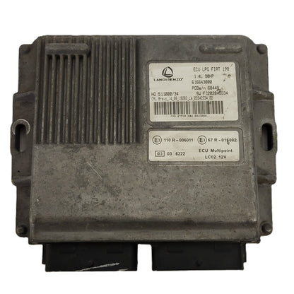 FIAT BRAVO 1.4 90HP LPG ECU / 616643000 / 511000/34 / FI202045G34 / 110R-006011 - B20-12 - 1