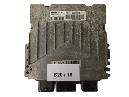PEUGEOT ECU / 5WS40020G-T / SW9644895180 / HW9641849280 / SIEMENS