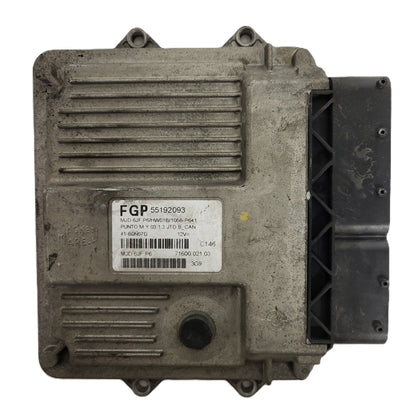 Fiat Punto 1.3 ECU / 55192093 / MJD 6JF.P6 / HW01B / MAGNETI MARELLI