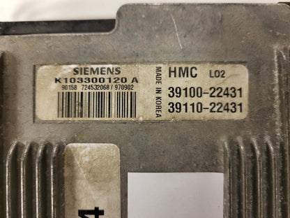 HYUNDAI ACCENT ECU / K103300120A / K103300120 / 39100-22431 / SIEMENS