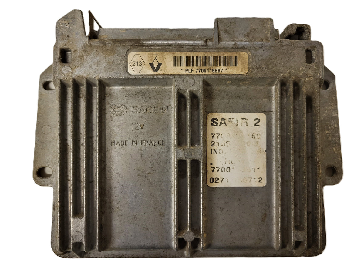 RENAULT ECU / 7700115597 / 7700115160 / 21654820-6 / 7700113511 / 35 PIN SAGEM - B21-06 - 1