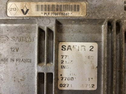 RENAULT ECU / 7700115597 / 7700115160 / 21654820-6 / 7700113511 / 35 PIN SAGEM