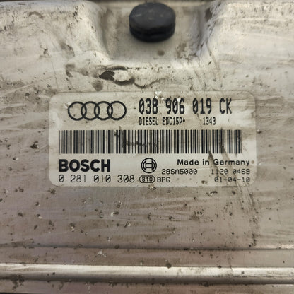 AUDI A3 ECU / 038906019CK / EDC15P+ / 0281010308 / BOSCH