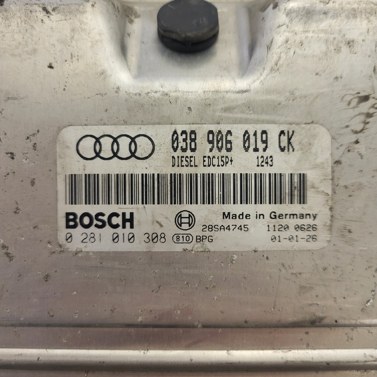 AUDI A3 ECU / 038906019CK / EDC15P+ / 0281010308 / BOSCH