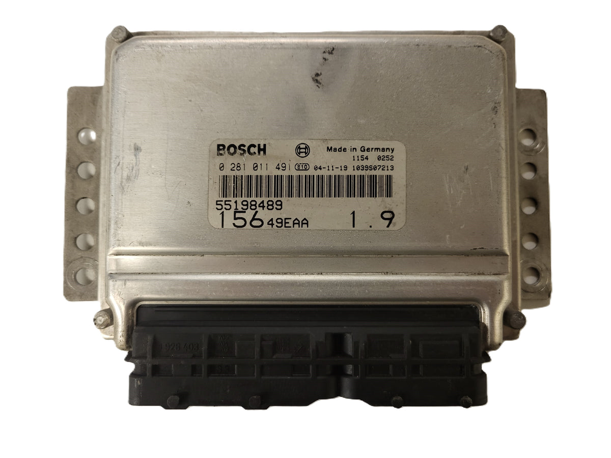 ALFA ROMEO 156 ECU / 0281011491 / 55198489 / BOSCH - B21-19 - 1