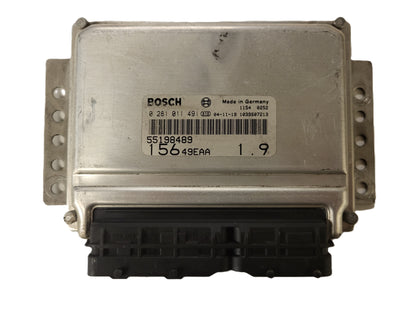 ALFA ROMEO 156 ECU / 0281011491 / 55198489 / BOSCH - B21-19 - 1
