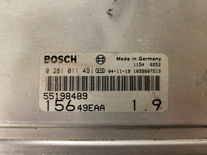 ALFA ROMEO 156 ECU / 0281011491 / 55198489 / BOSCH