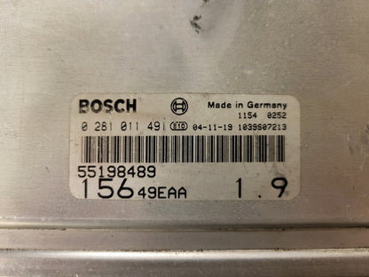 3x ALFA ROMEO 156 ECU / 0281011491 / 55198489 / BOSCH BULK STOCK