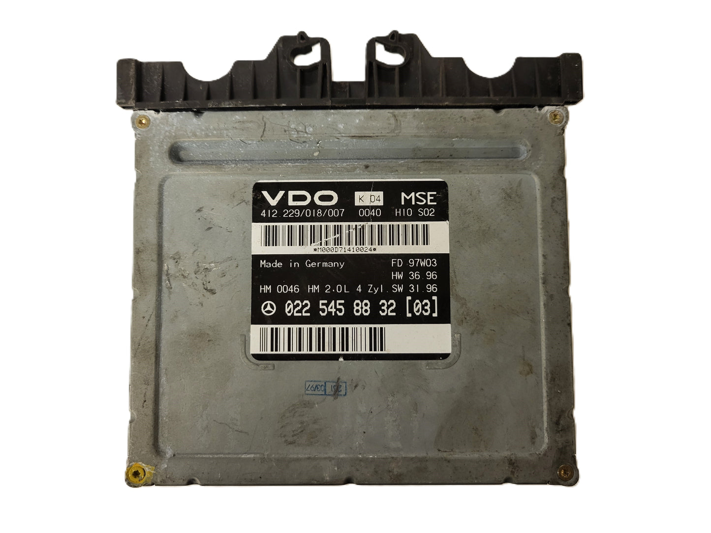 MERCEDES ECU / 0225458832 / 022 545 88 32 / 412.229/018/007 / VDO