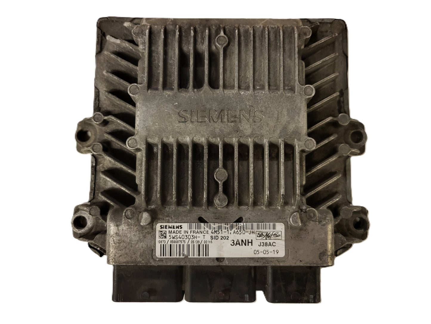 FORD ECU / 4M51-12A650-JH / 5WS40303H-T / 3ANH / J38AC / SIEMENS