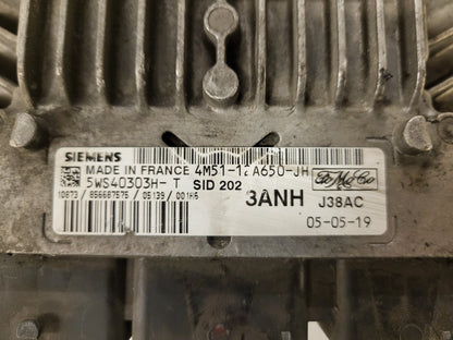 FORD ECU / 4M51-12A650-JH / 5WS40303H-T / 3ANH / J38AC / SIEMENS