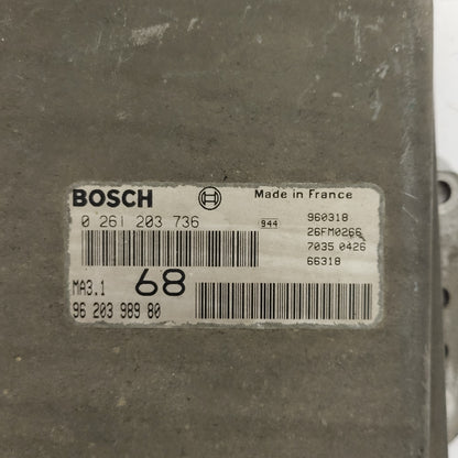 CITROEN SAXO ECU / 0261203736 / 9620398980 / MA3.1 / BOSCH