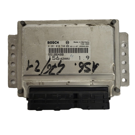 ALFA ROMEO 156 ECU / 0281010740 / 55186488 / BOSCH