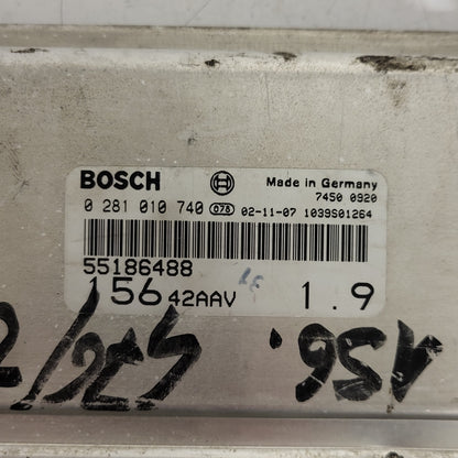 ALFA ROMEO 156 ECU / 0281010740 / 55186488 / BOSCH