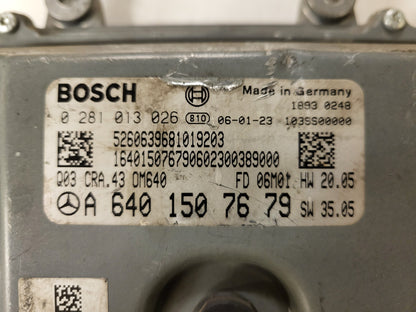 MERCEDES BENZ ECU / A6401507679 / 0281013026 / BOSCH