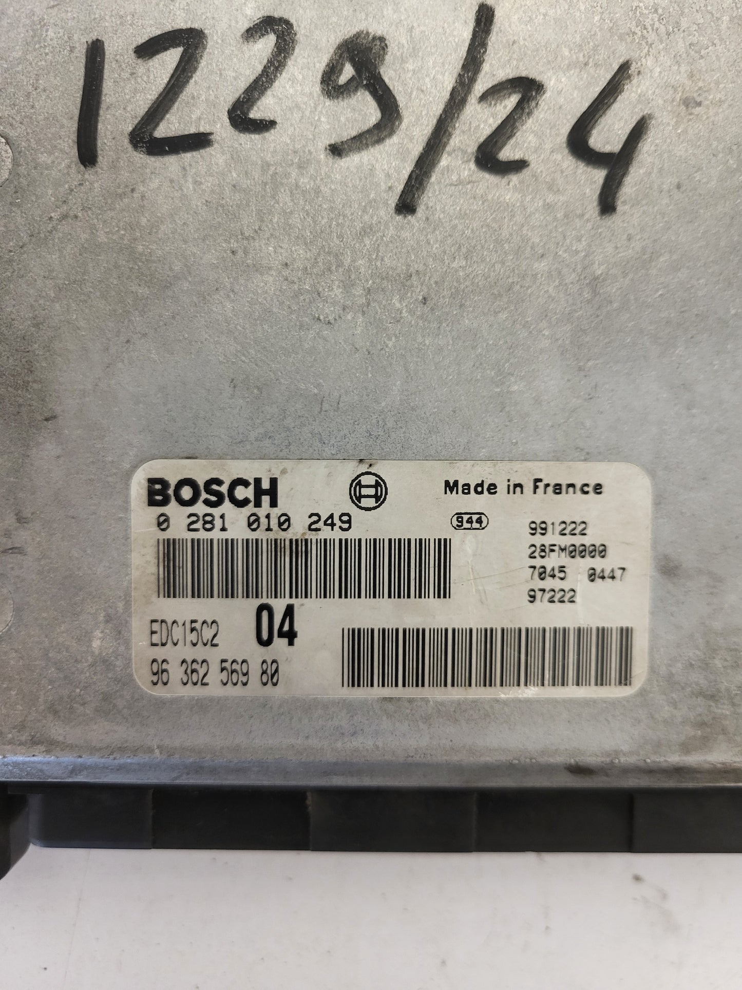 Peugeot Citroen ECU / 0281010249 / 9636256980 / EDC15C2 / BOSCH