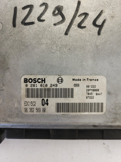 Peugeot Citroen ECU / 0281010249 / 9636256980 / EDC15C2 / BOSCH