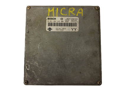 NISSAN MICRA ECU / 0261204249 / 23710 74B72 / 74B72-25000 / 2371074B72 / BOSCH - B23-18 - 1