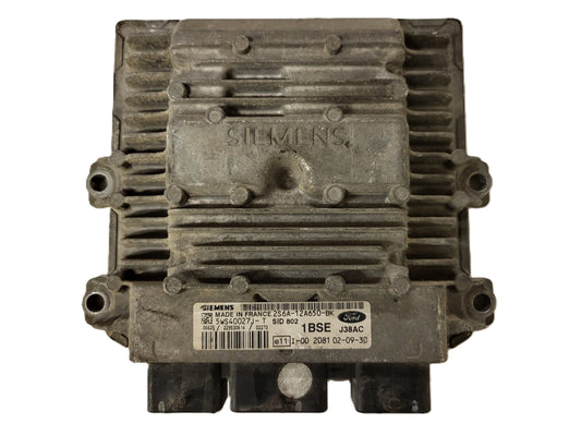 FORD FIESTA ECU / 2S6A-12A650-BK / 5WS40027J-T / SID802 / 1BSE/ J38AC / SIEMENS