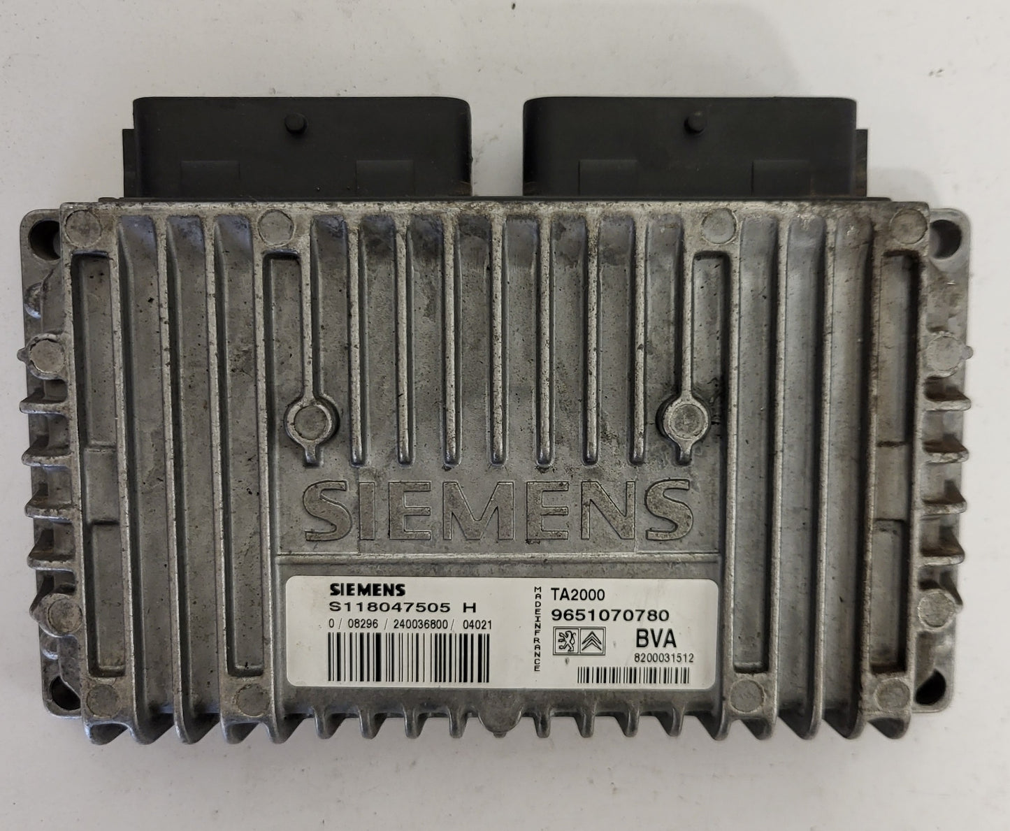 PEUGEOT 307 GEARBOX ECU / S118047505H / 9651070780 / TA2000 / BVA / SIEMENS