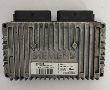 PEUGEOT 307 GEARBOX ECU / S118047505H / 9651070780 / TA2000 / BVA / SIEMENS