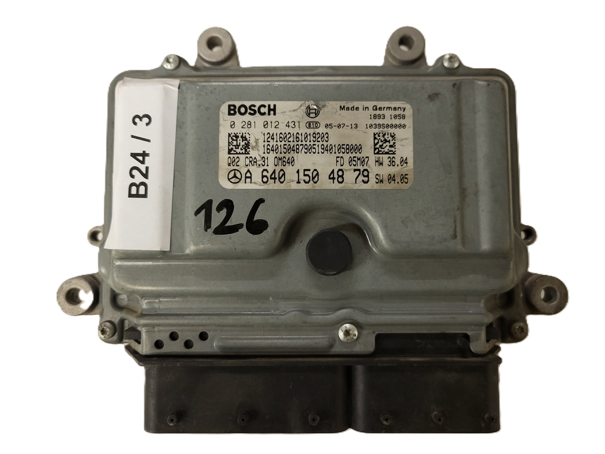 MERCEDES W169 W245 ECU / 0281012431 / A6401504879 / BOSCH - B24-03 - 1