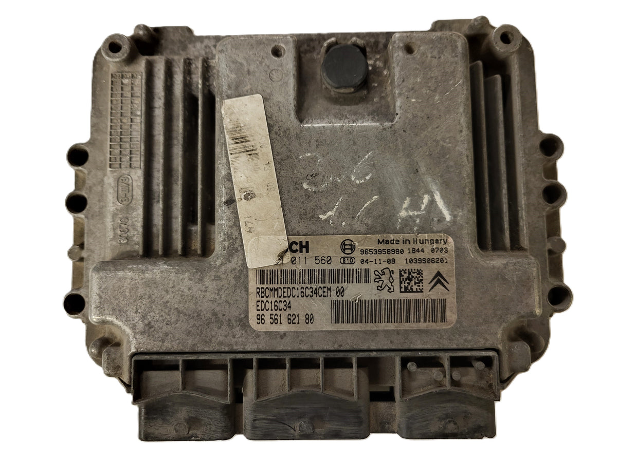 PEUGEOT CITROEN ECU / 0281011560 / 9656162180 / EDC16C34 / BOSCH - B24-09 - 1