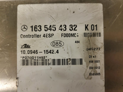 MERCEDES ML ABS ECU / 1635454332 / 10.0946-1542.4 / FD00M04 / ATE