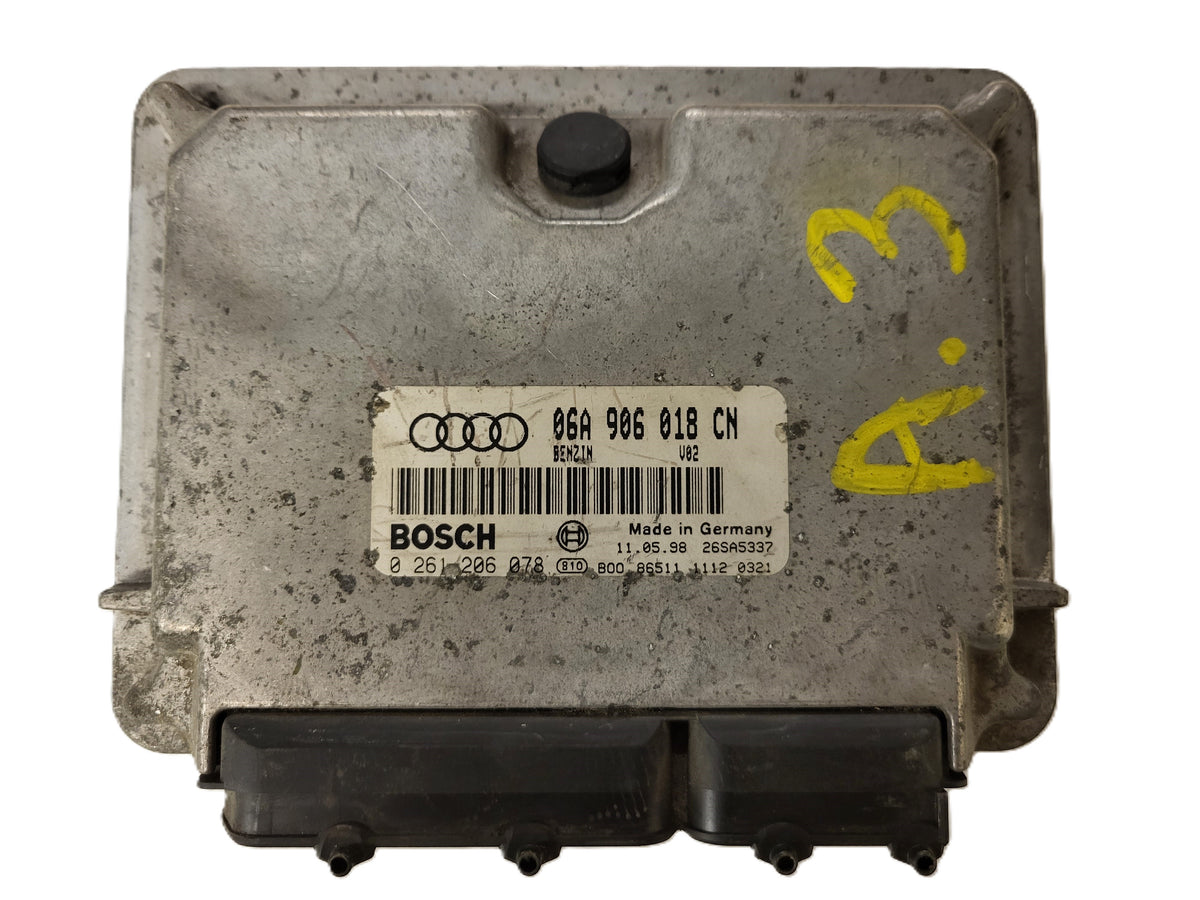AUDI A3 ECU / 06A906018CN / 0261206078 / BOSCH - B24-16 - 1