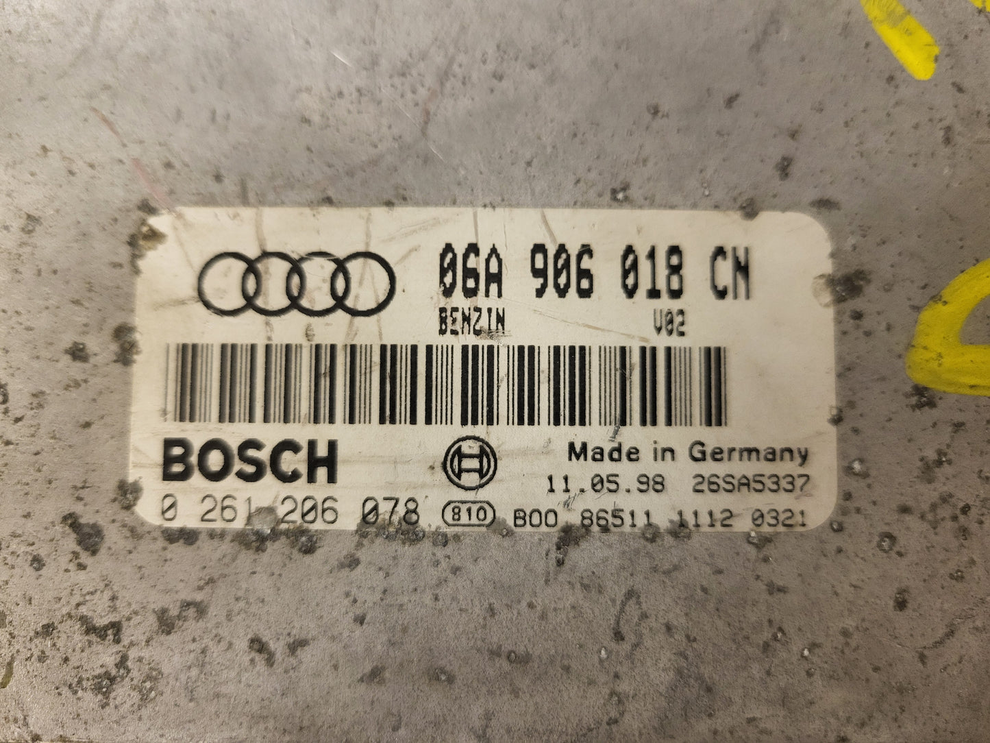 AUDI A3 ECU / 06A906018CN / 0261206078 / BOSCH
