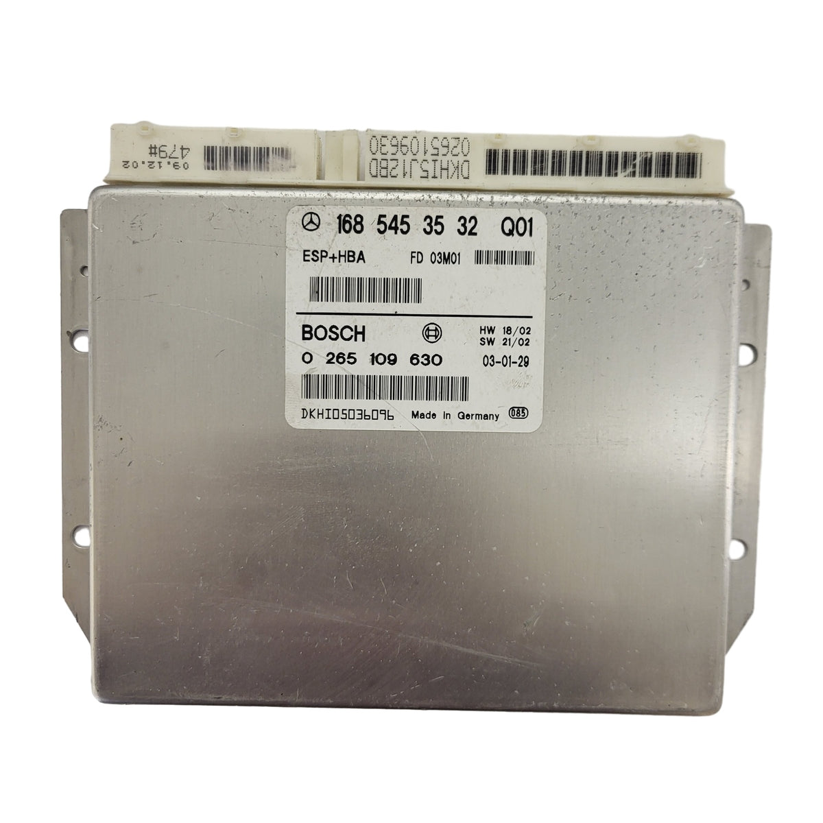MERCEDES-BENZ A CLASS W168 ESP ECU / 1685453532 / 0265109630 / BOSCH ESP+HBA - B24-23 - 1