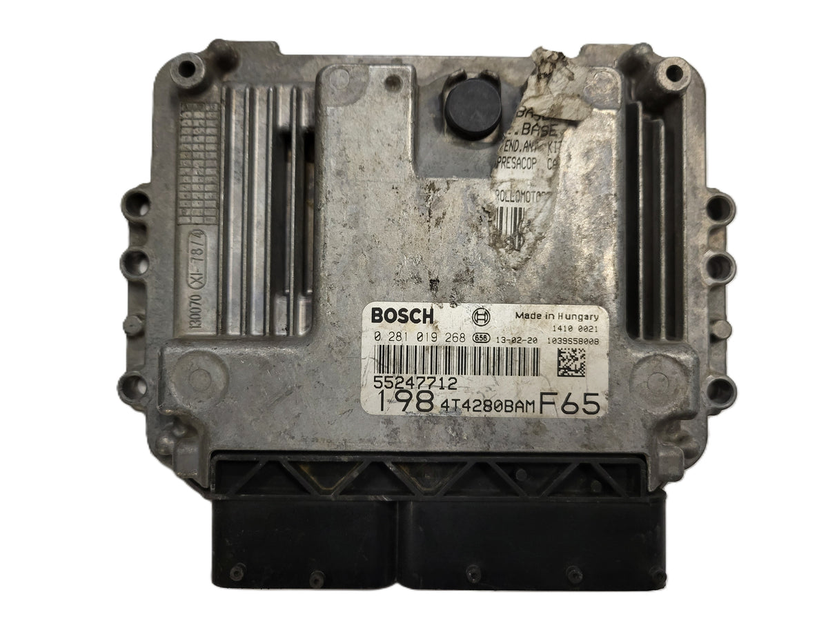 FIAT BRAVO ECU / 0281019268 / 55247712 / BOSCH - B25-11 - 1