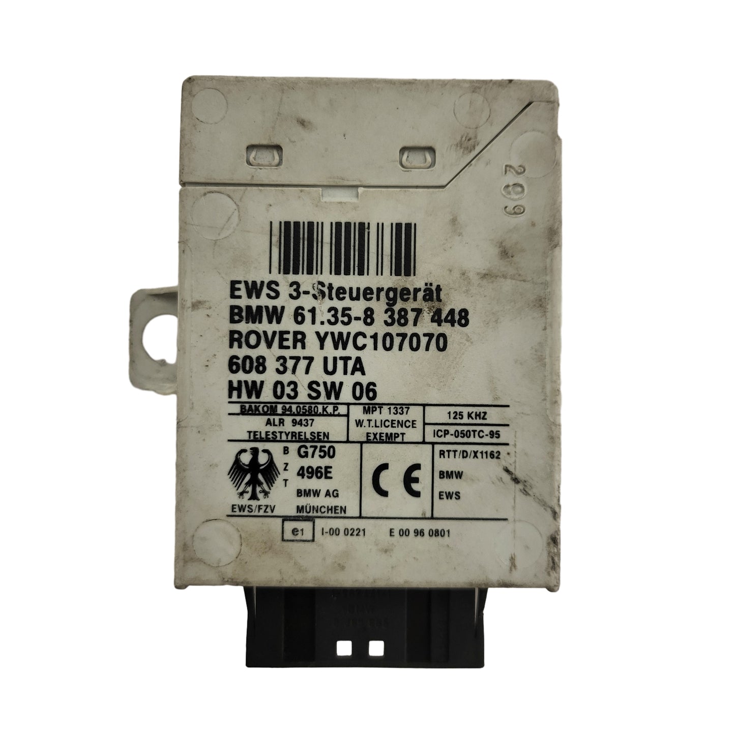 BMW E46 E39 ROVER 75 IMMOBILIZER ECU / YWC107070 / 61.35-8 387448 / 61.35-8387448