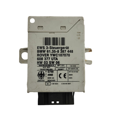 BMW E46 E39 ROVER 75 IMMOBILIZER ECU / YWC107070 / 61.35-8 387448 / 61.35-8387448