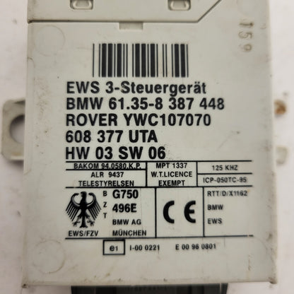 BMW E46 E39 ROVER 75 IMMOBILIZER ECU / YWC107070 / 61.35-8 387448 / 61.35-8387448