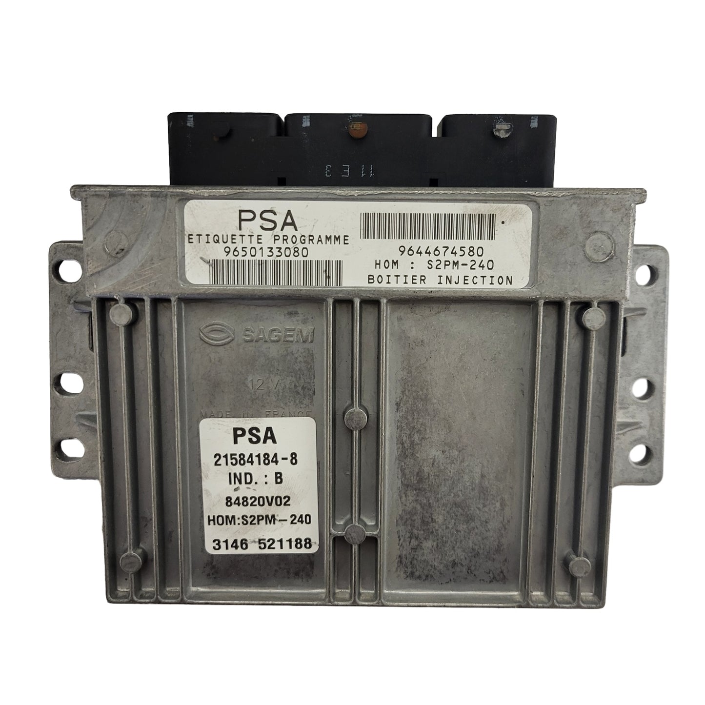 CITROEN ECU / 21584184-8 / 9650133080 / 9644674580 / S2PM-240 / SAGEM