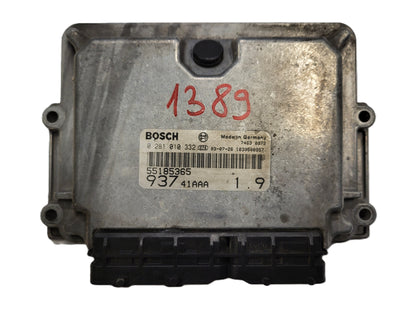 ALFA 147 ECU / 0281010332 / 55185365 / BOSCH - B26-09 - 1