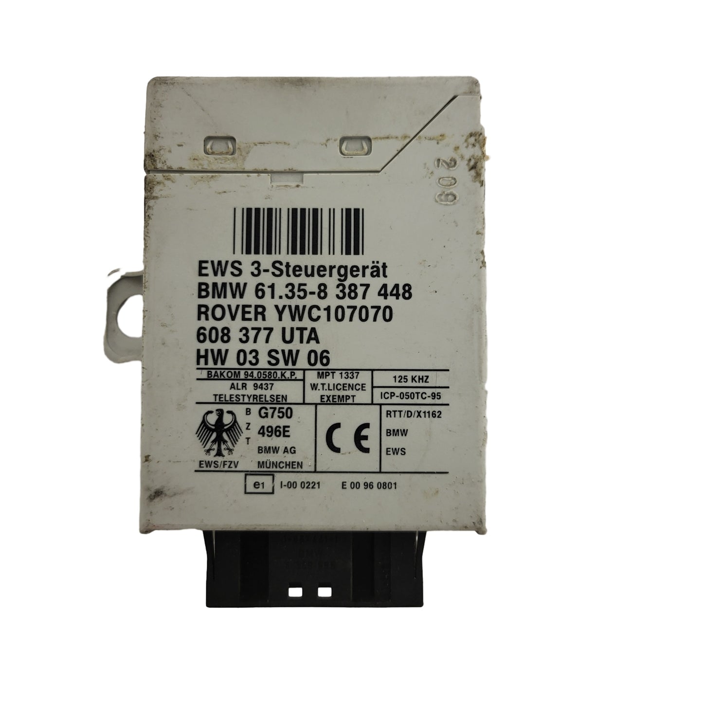 BMW E46 E39 ROVER 75 IMMOBILIZER ECU / YWC107070 / 61.35-8 387448 / 61.35-8387448