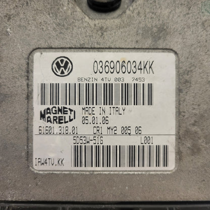 SEAT IBIZA ECU / 036906034KK / 4TV / IAW4TV.KK / 61601.318.01 / MAGNETI MARELLI