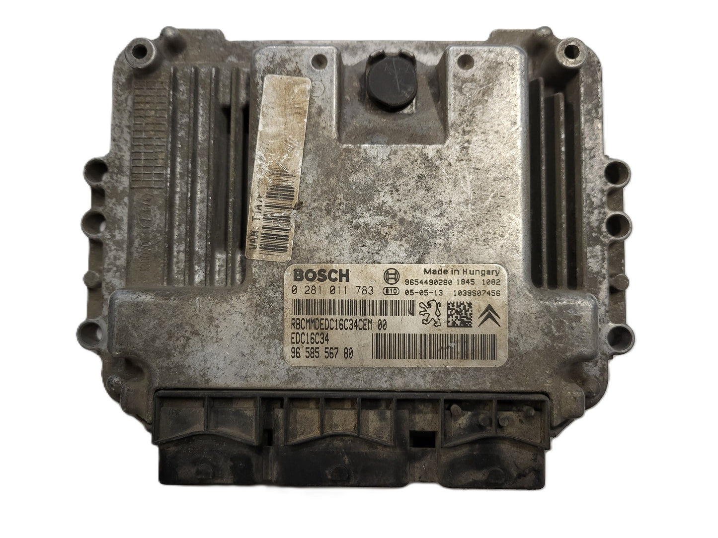 Peugeot Citroen ECU / 0281011783 / 96556780 / EDC16C34 / 9654490280 / BOSCH